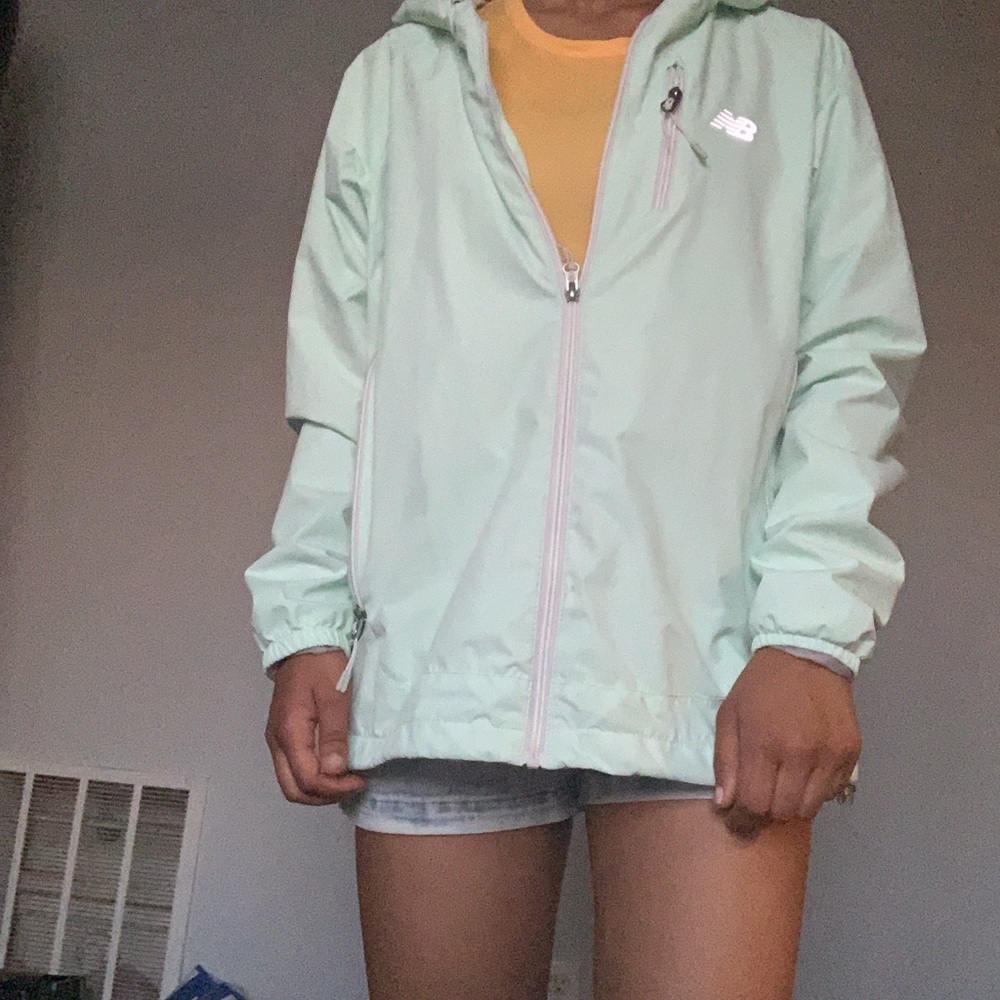 New Balance Mint Blue Spring Zip Up Jacket